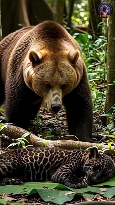 Bear vs Black Panther! Who's Win_ #bear #blackpant