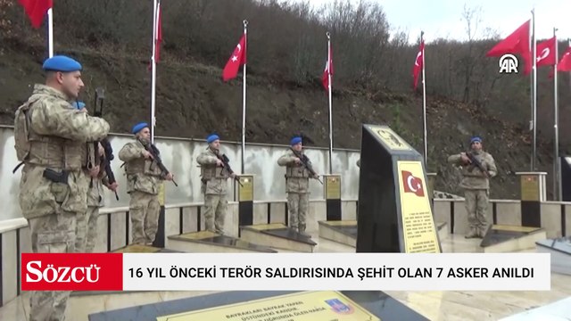 Tokat'ta 16 yıl önceki terör saldırısında şehit olan 7 asker anıldı