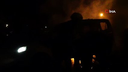 Ailesiyle Tartıştı… Park Halindeki Aracını Yaktı!