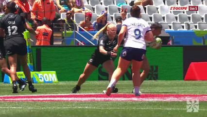 Les Bleues battues par les Néo-Zélandaises en demi-finales des Sevens Series au Cap - Rugby à 7