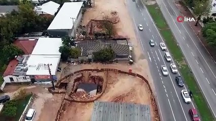 Yapımı devam eden 4 köprülü kavşak projesine pideci engeli