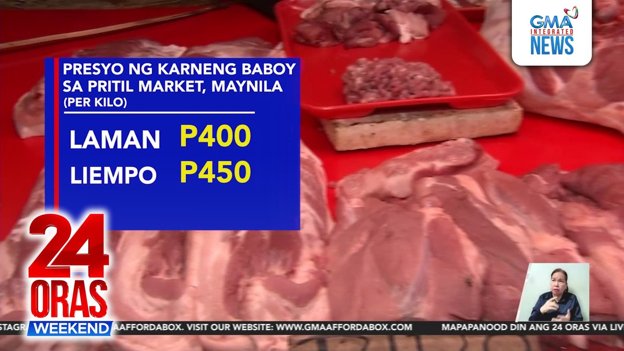 Presyo ng karneng baboy, mataas sa ilang palengke sa Metro Manila kahit may MSRP | 24 Oras Weekend