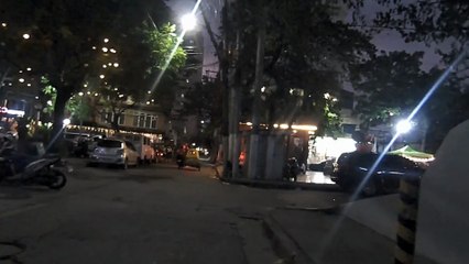 Lovely Night on Guerrero Street in Manila City in the Philippines