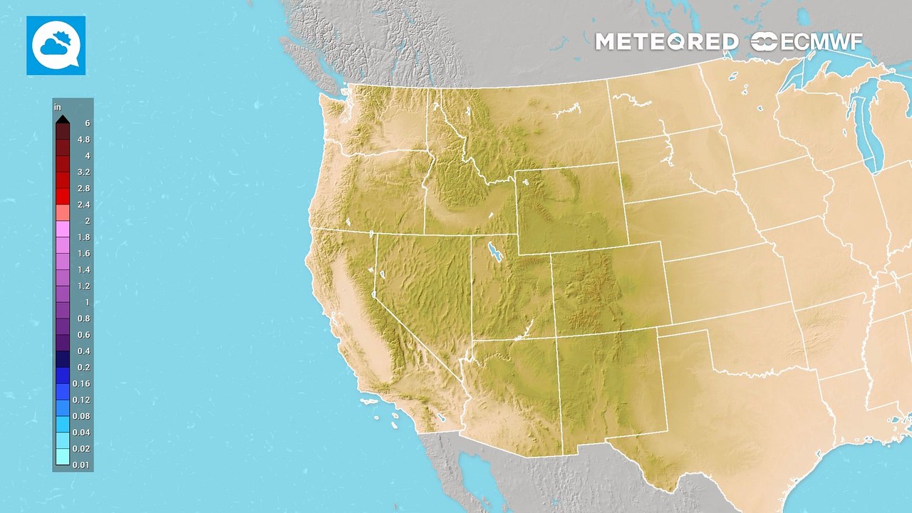 Wet along the West Coast as storm systems move inland off the Pacific this week.