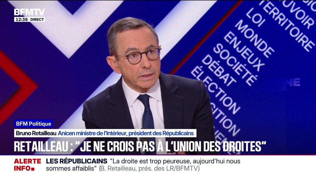 Bruno Retailleau (LR) "souhaite qu'il y ait un candidat LR à la présidentielle" 2027