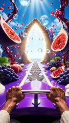 POV: Cherry Rollercoaster DROP Into a Molten Red Fruit Ocean! 🍒🌊 Ultra-Satisfying Ride”