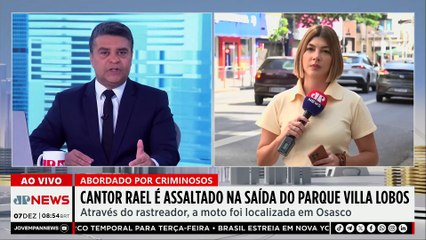 Cantor Rael é assaltado na saída do Parque Villa Lobos