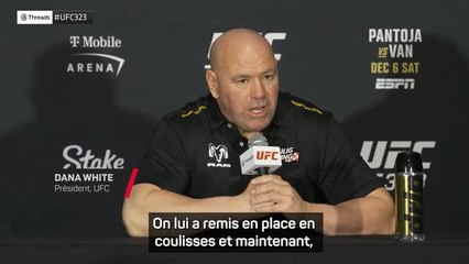 UFC 323 - Dana White évoque la blessure d’Alexandre Pantoja