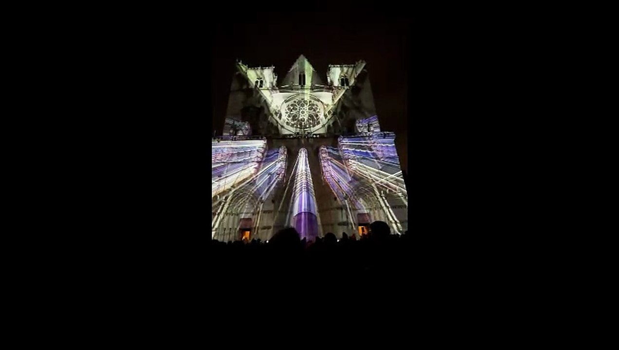Cathédrale Saint Jean, Fête des Lumières, Lyon 2025