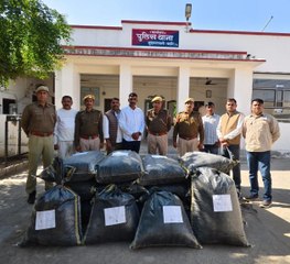 तस्करी पर पुलिस का प्रहार, 3 क्विंटल 08 किलोग्राम डोडा पोस्त बरामद