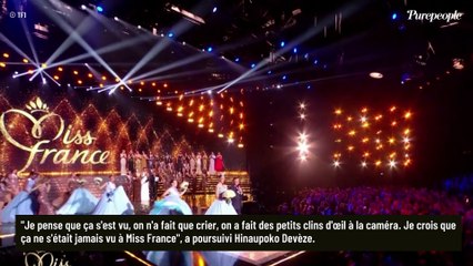 "Jamais vu à Miss France" : ce qu’Hinaupoko Devèze a dit à Juliette Collet, sa première dauphine, quelques secondes avant son sacre