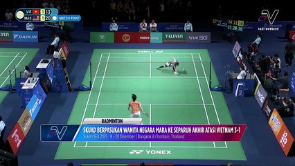 Skuad badminton wanita negara bangkit untuk ke separuh akhir berpasukan