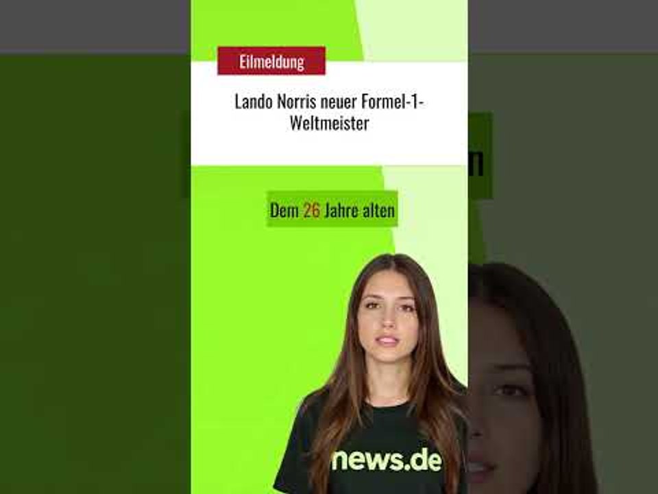 Lando Norris neuer Formel-1-Weltmeister