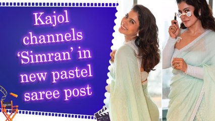 Kajol shares stunning pastel green saree pics, revisits iconic ‘Simran’ moment