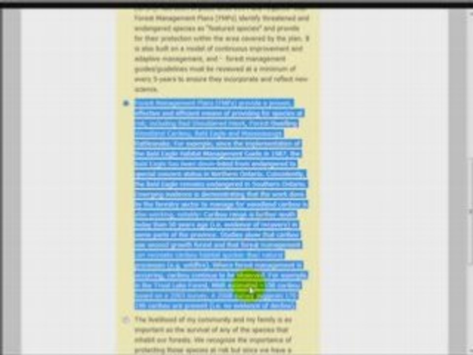 Ontario Endangered Species Act and Sustainable Forestry