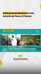 Inicia proceso electoral en San Antonio de Flores, El Paraíso