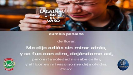 LAGRIMAS EN EL VASO POR JAVIER LINDO M.