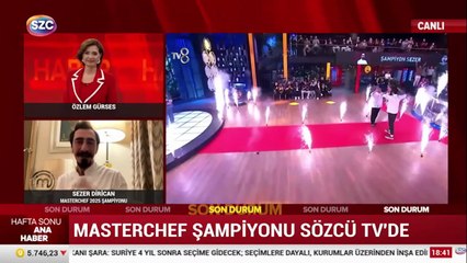 Masterchef şampiyonu SözcüTV'de