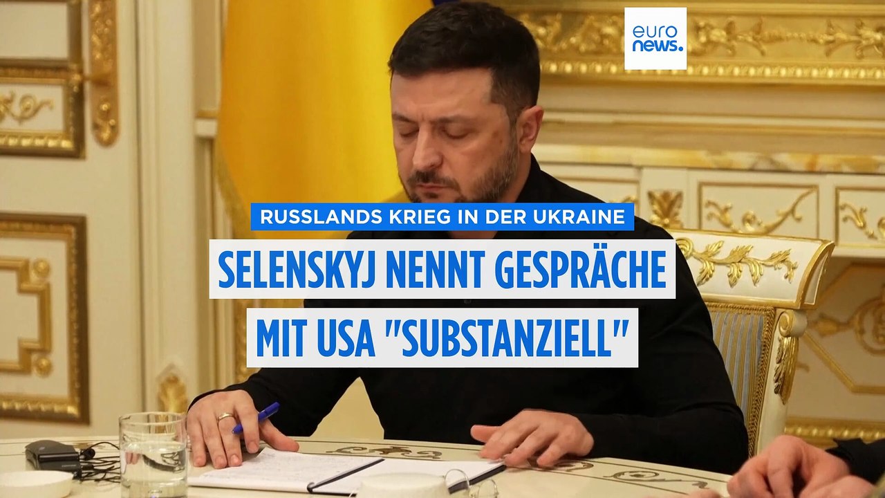 Friedensgespräche: Selenskyj berichtet von 'substanziellen' Gesprächen mit US-Gesandten