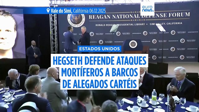 Hegseth defende ataques mortais a barcos de alegados cartéis nas Caraíbas