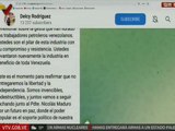 Vicepresidenta Delcy Rodríguez destaca el compromiso y la resistencia de los trabajadores petroleros