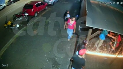 Vídeo flagra momento em que Rafael Lustosa é baleado em Cascavel