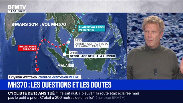 Vol MH370: Il y a au moins dix pays qui devraient avoir vu cet avion , estime Ghyslain Wattrelos, parent de victimes du MH370