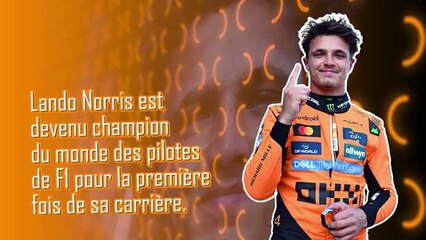 F1 - Lando Norris sacré champion du monde pour la première fois