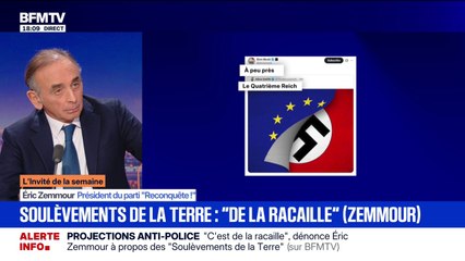Amende de l'Union européenne contre X: "Je suis du côté de la liberté d'expression", déclare Éric Zemmour, président du parti Reconquête!