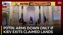 Exclusive: Putin Sets War Red Line, Says Arms Down Only If Kiev Withdraws From Claimed Lands
