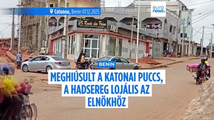 Néhány órát tartott a katonai puccs Beninben