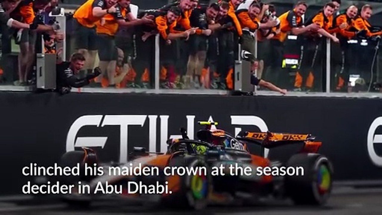 Lando Norris becomes 11th British driver to win F1 drivers’ title