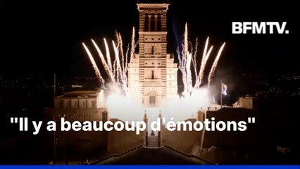 Les images du spectacle son et lumière sur la basilique Notre-Dame de la Garde à Marseille