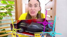 Vlad and Niki have fun with Batman toy cars