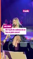 Lara Fabian reçoit des cadeaux de ses fans en plein concert
