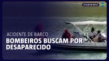 MG Bombeiros buscam por desaparecido depois de acidente de barco