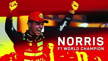 Norris wins his first F1 World Championship