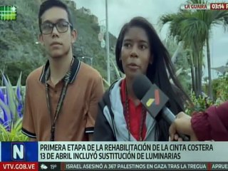 Propios y visitantes podrán disfrutar rehabilitación de la Cinta Costera 13 de Abril de La Guaira