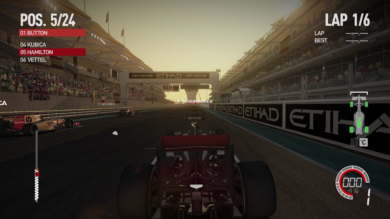 Lewis Hamilton's McLaren at Abu Dhabi Grand Prix | F1 2010 | Gameplay | PC