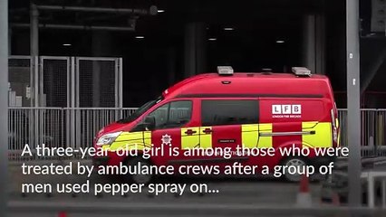 Three-year-old girl among those treated after ‘pepper spray’ attack at Heathrow