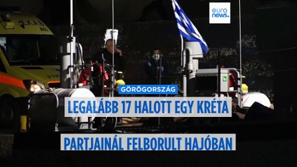 17 illegális bevándorló hajótörést szenvedett és meghalt Kréta közelében