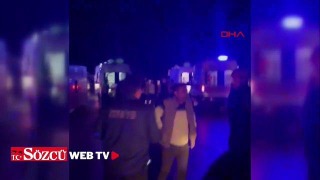 Osmaniye'de yolcu otobüsü devrildi! Yaralılar var