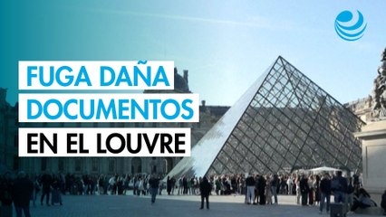 Centenares de documentos dañados por una fuga de agua en el museo del Louvre