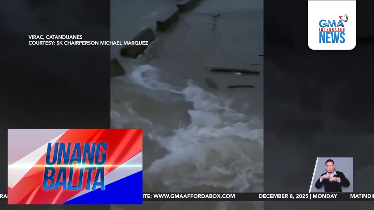 Bahagi ng spillway, bumigay dahil sa malakas na ulan | Unang Balita