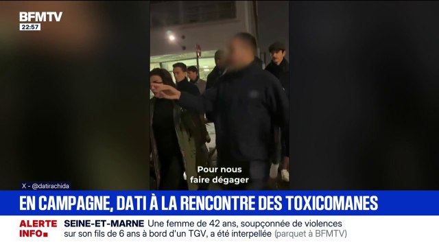 En campagne pour les élections municipales, Rachida Dati est partie à la rencontre des toxicomanes à Paris