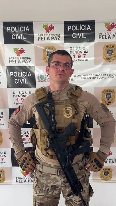 Delegado Claudinor Lúcio fala sobre a prisão  de suspeitos de duplo homicídio no bairro Maternidade, em Patos