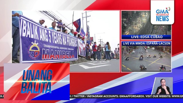 Mga alegasyon ng Manibela sa LTO, pinaiimbestigahan ng DOTr; transport strike ng Manibela, magsisimula bukas | Unang Balita