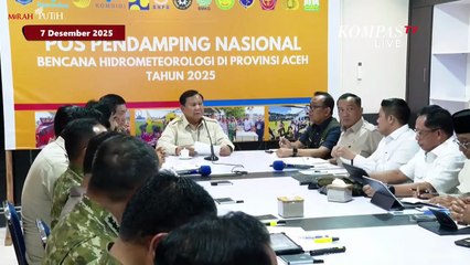 [FULL] Arahan Presiden Prabowo Pimpin Ratas Bencana di Aceh, Kepala BNPB hingga KSAD Lapor Langsung!