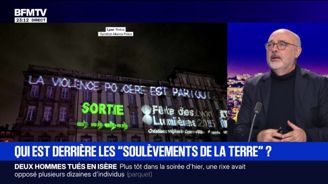 Fête des Lumières : des messages anti-police et anti-RN - 07/12