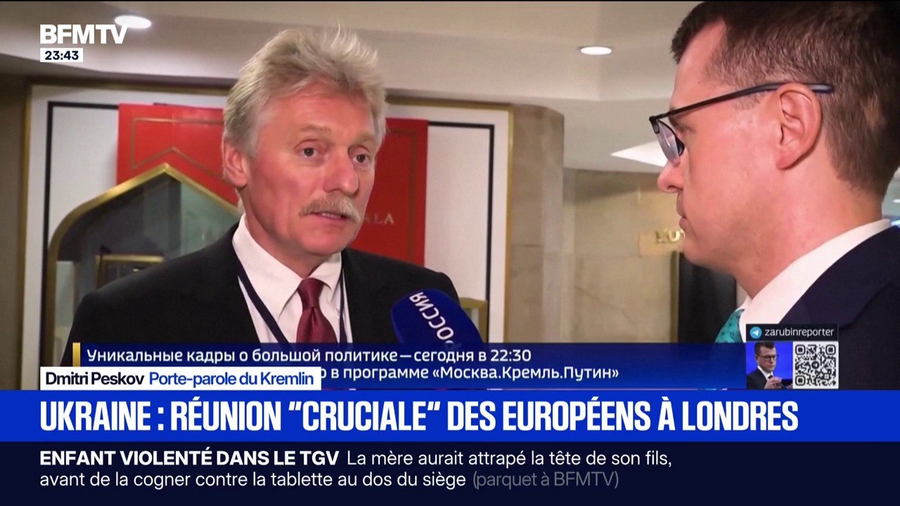 Négociation de paix en Ukraine: "Les ajustements que nous constatons correspondent à bien des égards à notre vision", a déclaré Dimitri Peskov, porte-parole du Kremlin